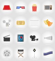 cinema flat icons flat icons vector illustration