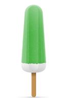 ice cream frozen juice on stick vector illustration