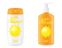 sun cream vector illustration