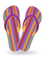 beach flip flops vector illustration