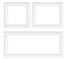 white frame vector illustration