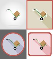 delivery flat icons vector illustration