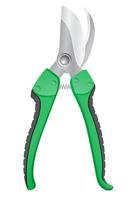 garden tool secateurs vector illustration