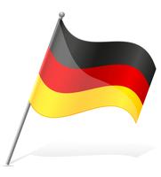 Bandera de ilustración vectorial de Alemania vector