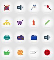 service flat icons vector illustration