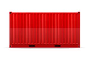 cargo container vector illustration