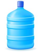 water in a plastic bootle vector illustration