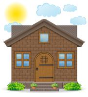small country house vector illustration