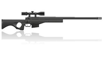 sniper rifle vector illustration