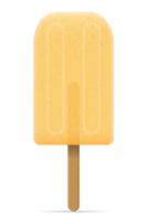 ice cream frozen juice on stick vector illustration