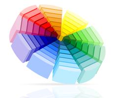 Ilustración de vector de paleta de color