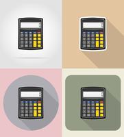 calculadora iconos planos vector illustration