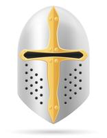 battle helmet medieval stock vector illustration