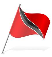 Bandera de Trinidad y Tobago ilustración vectorial vector
