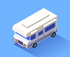 Conjunto de arte de clip de transporte isométrico vector