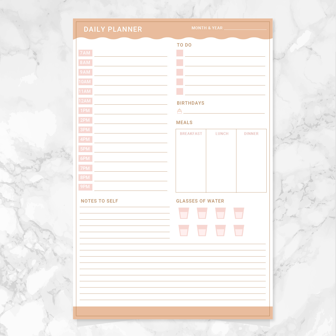 Daily Planner Template Printable from static.vecteezy.com