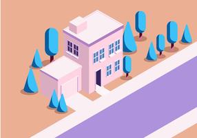Isometric House Vector Illustration