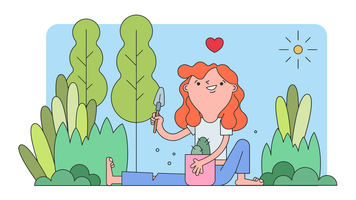 Love Gardening Vector