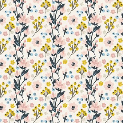 Vector Hand Drawn Floral Pattern