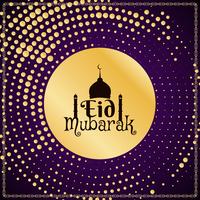 Fondo decorativo abstracto elegante Eid Mubarak vector
