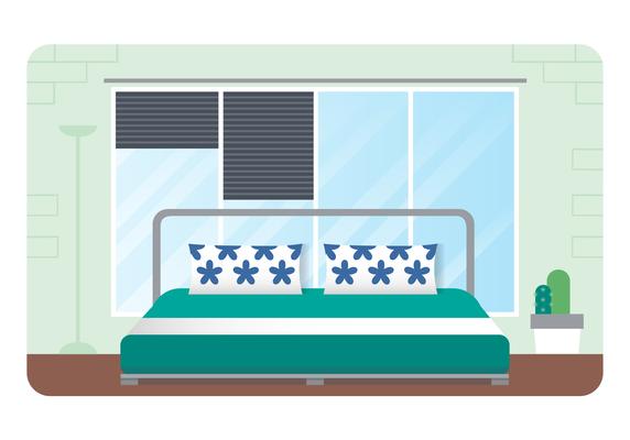 Vector Bedroom Illustration