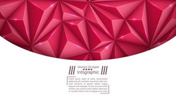 Business paper template - origami background. vector