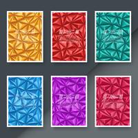 Business paper template - origami background. vector