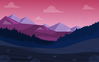 Vector paisaje ilustración