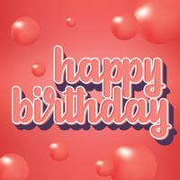 Happy Birthday Typography Vector Design