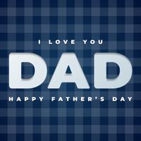 Happy Fathers Day Gift Card Template vector