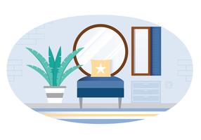 Vector Designer Room Illustration 