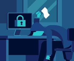 Cyber Security Illustration vector