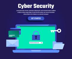 Cyber Security Illustration vector