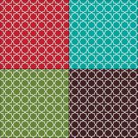 seamless Moroccan tile patterns vector