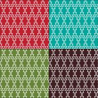 ornate Moroccan outline tile patterns vector