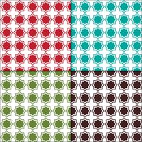 Moroccan arabesque seamless tile patterns vector