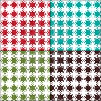 Moroccan arabesque seamless tile patterns vector