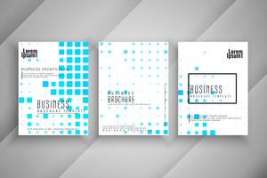Abstract mosaic pattern Business brochure template set vector