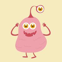 Cute monster cartoon character 003 vector