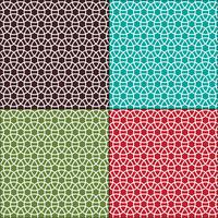 interlocking circles seamless geometric patterns vector