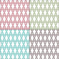 ornate Moroccan tile patterns vector