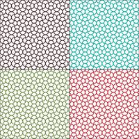 seamless Moroccan undulating geometric patterns vector