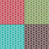  Moroccan lattice patterns vector