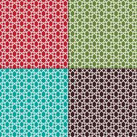  Moroccan lattice patterns vector