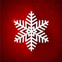 Snow flake with glittering over dark red background 001 vector