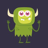 Cute monster cartoon character 002 vector