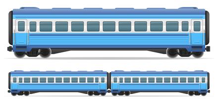 Ilustración de vector de tren vagón de tren
