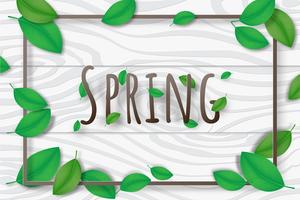 Creative illustration spring season background decorative. vector