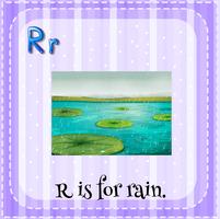 Letter R vector