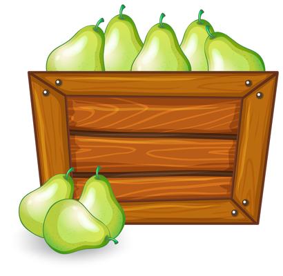 Pear in empty banner